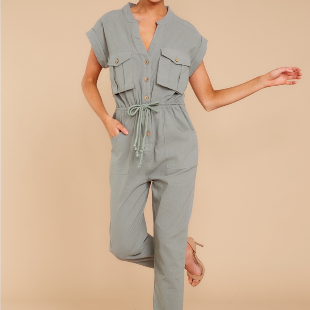 Light Olive Jumpsuit